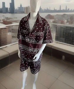 Conjunto de Camisa y Corto JD Moda Hombres Personalizado Marrón Cuadrado Bandana Manga Corta - Imagen 1 de 2