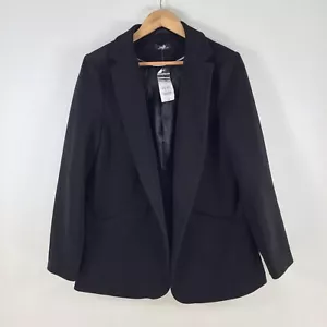 NEW Wallis blazer jacket womens UK 16 aus 14 black long sleeve 103733 - Picture 1 of 9