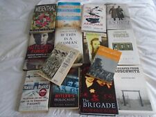 14 BOOKS ON THE HOLOCAUST AND OTHER CONCENTRATION CAMP OR WWII EXPERIENCES 