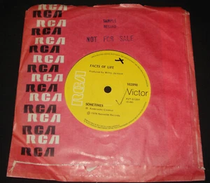 FACTS OF LIFE - SOMETIMES AUSSIE RCA 45 1970s SMOOTH SOUL - Picture 1 of 1