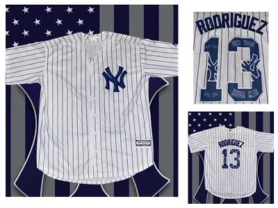 Men’s XL NEW YORK YANKEES Limited Edition ARod Pinstripe Home Jersey | Majestic - Image 1 of 4