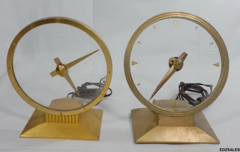 Vintage Jefferson Golden Hour Haddon Golden Vision Mystery Electric Clock Parts Cover