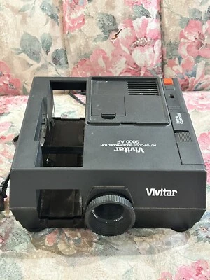 Vivitar 2000AF 35mm Slide Projector Remote Works With S-100 Rotary Slide Trays - Image 1 of 4