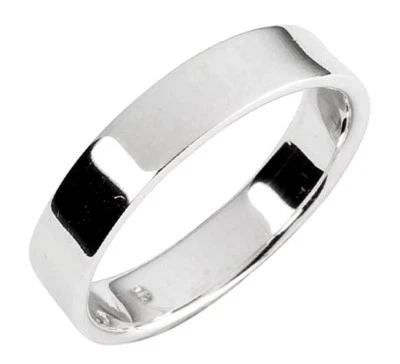 925 ECHT SILBER ***  Ehering  Trauring 4,5 mm glänzend Gr. 64 - Bild 1 von 2