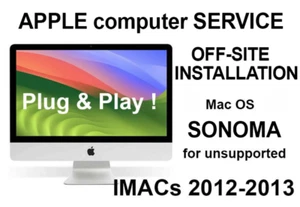 Installation Service Mac OS SONOMA - for SSD IMAC 2012 & 2013 - 21,5" - 27" - Photo 1/1