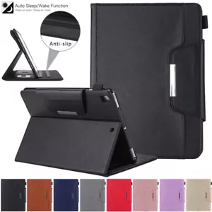 For iPad Pro 1st 2nd 3rd 4th 5th 6th Generation 11in 12.9 in Leather Smart Case - Picture 1 of 106