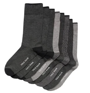 Cole Haan Men's Casual Dress Socks 8 Pairs, Fit Men's Shoe Size 7-12 - Picture 1 of 11