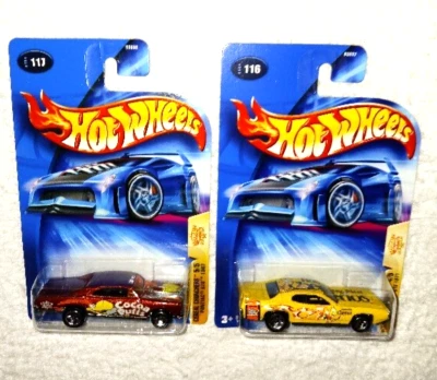 Hot Wheels '67 PONTIAC GTO COCOA PUFFS & '71 PLY. GTX HONEY NUT CHEERIOS DIECAST - Image 1 of 3