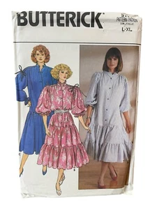 UNCUT FF Sewing Pattern Butterick 3111 Dress Flared Loose Fit Misses Size L-XL - Picture 1 of 2