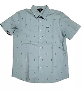 Vintage Volcom Modern Fit All Over Print Diamonds Button-Up Shirt Men Large - Picture 1 of 7