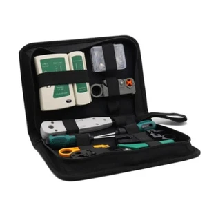 Network Tool Kit 11-piece Network Tester Crystal Head Sheath Combination Toolkit - Picture 1 of 11