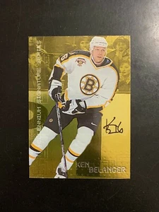 99-00 BAP Millennium Gold Signature autógrafo automático #21 Ken Belanger Bruins - Imagen 1 de 1