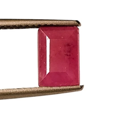 GENUINE RUBY NATURAL UNHEATED BAGUETTE CUT FACETED GEMSTONE 2.25 CARAT 5.5X8 MM - Image 1 of 4