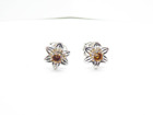 Clogau Gold Silver & Rose Gold Daffodil Stud Earrings