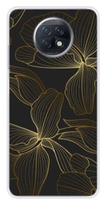 Coque en silicone imprimée compatible Xiaomi Redmi Note 9T 5G Golden flowers - Picture 1 of 3