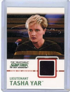 LIEUTENANT TASHA YAR 2005 Rittenhouse QUOTABLE STAR TREK #C8 USED COSTUME CARD - Picture 1 of 2