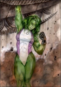 IMPRESIÓN FIRMADA SHE HULK - Tom FLEMing - Imagen 1 de 1
