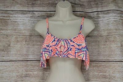 Gianni Bini Mujer Talla Pequeña Traje de Baño Bikini Top Bralette Neón Multicolor Foto 1 de 4