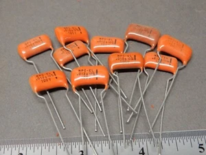 Condensadores de caída naranja NPC EL .012uf 100V precio de lote antiguo cantidad 10 - Imagen 1 de 3