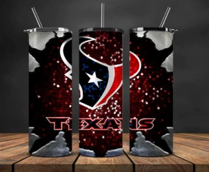 Gobelet 20 oz Houston Texans en acier inoxydable et métal Break Out Bling - Photo 1/3