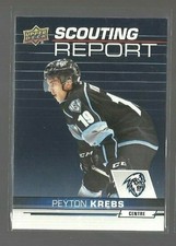  2018-19 Upper Deck CHL Scouting Report #SR5 Peyton Krebs (ref 61354)