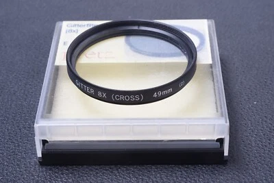 ✅ UNBRANDED CROSS 8X 49MM FILTER GENUINE LENS OR CAMERA SCREW W/ KEEPER 97-2 - Image 1 of 2