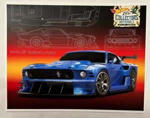 Hot Wheels 23rd collectors nationals Original poster/e-sheet Phil Riehlman - Picture 1 of 3