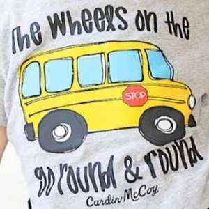Cardin McCoy blue tshirt (Size L) The Wheels on the... - Picture 1 of 9