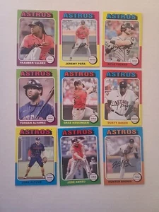 Juego de equipo base Topps Heritage & Topps Serie 1 de los Astros de Houston 2024 con RC - Imagen 1 de 2