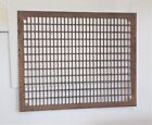 Large Antique Metal Wall Heater Grate 32-5/16' X 26-7/16' Fireplace Farm Shabby