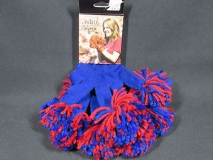 Guantes Pom Pom Spirit Fingerz AZUL Y ROJO NY RANGERS PATRIOTAS DEPORTES - Imagen 1 de 5