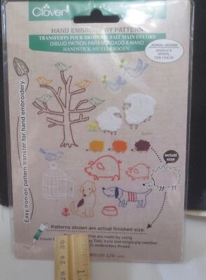 Nuevo Trébol Sellado Bordado a Mano Patrón Diseño Animal Fácil Planchar en Arte # 8822  Foto 1 de 2