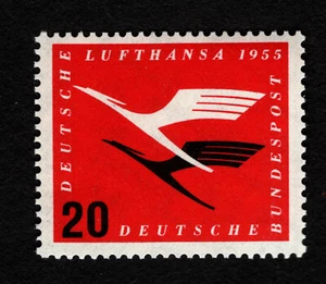 OPC 1955 Alemania correo aéreo 20pf Lufthansa Sc#C64 MNH 37406 - Imagen 1 de 1