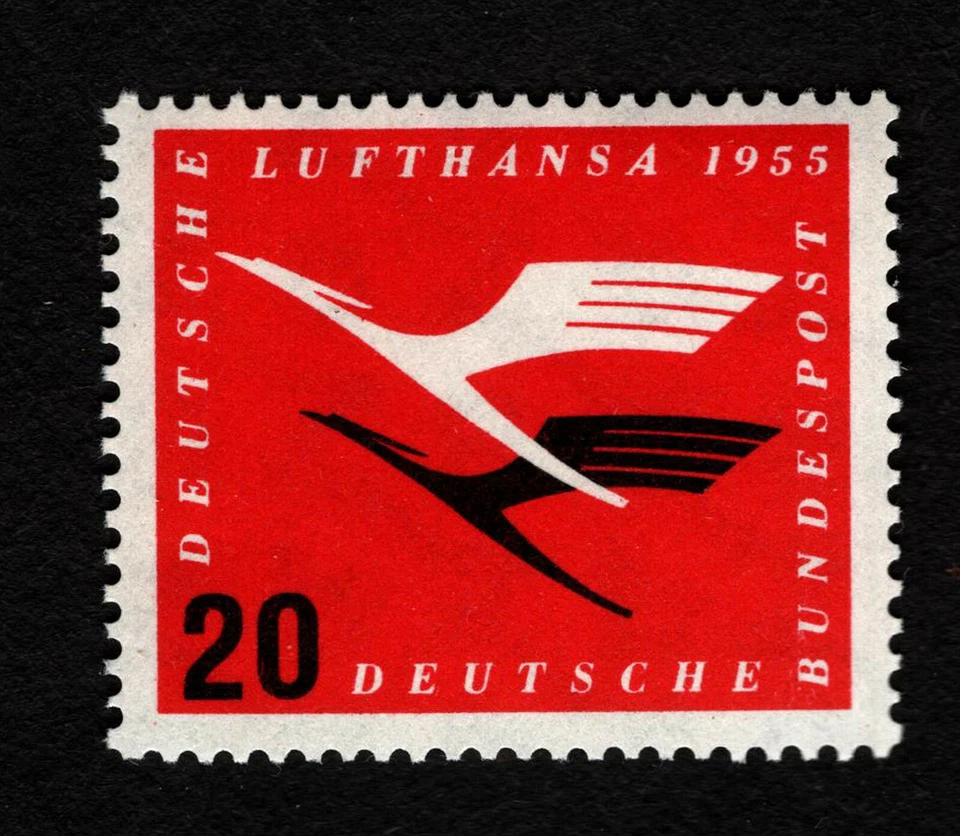 OPC 1955 Германия авиапочта 20pf Lufthansa Sc#C64 MNH 37406 - Изображение 1 из 1