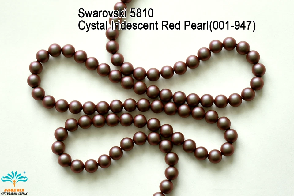 4mm Austria Swarovski #5810 Crystal Iridescent Red 2X Pearl 001-947 - Image 1 of 1