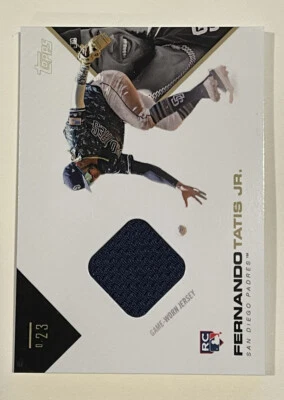 2019 Topps X Tatis Jr. 0.23 Game-Worn Jersey Relic RC #R7 San Diego Padres - Image 1 of 2