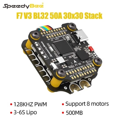 SpeedyBee F7 V3 Flight Controller / 50A ESC / Flight Stack 3-6S for FPV Drone - Image 1 of 4