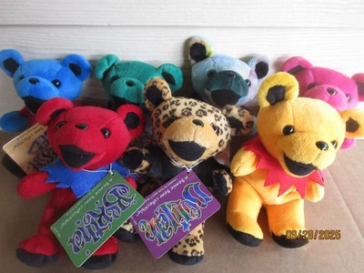 批量 7 件 Grateful Dead Bean Bear 液体蓝色 - 罕见 Delilah 带标签 Plus 更多! — 第 1/4 张图片