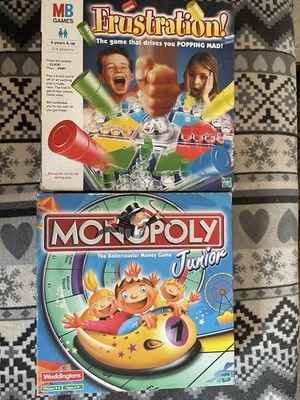 Children’s Kids Board Game Bundle 2000/2001 Monopoly & Frustration Both Complete - Image 1 of 4