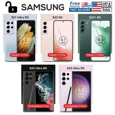 NEW SAMSUNG GALAXY S23 ULTRA/S22 ULTRA/S21 FE 5G GSM+CDMA UNLOCKED *US STOCK*