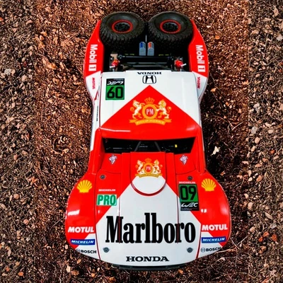 TRAXXAS UDR RC body wrap DECAL (does not include RC) "RED/WHITE" - desert racer - Image 1 of 2