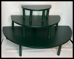 Byers Choice Display Risers | 3 Levels | w/ Instructions & Box No Holiday Greens - Picture 1 of 2