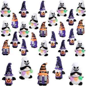 30 Pcs Halloween Mini Gnome Figurines, Halloween Decoration Miniature Gnomes - Picture 1 of 12