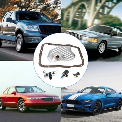 4R70W AODE Automatic Transmission Solenoid Filter Kit EPC TCC Lockup Shift Fit✈ - Image 1 of 4