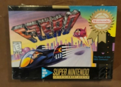 F-Zero new factory sealed SNES Super Nintendo 1991 - Image 1 of 2