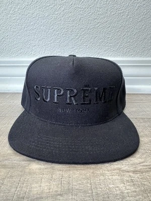 Gorra Supreme FW12 Atelier 5 paneles | Snapback Camp Box cuero Foto 1 de 4