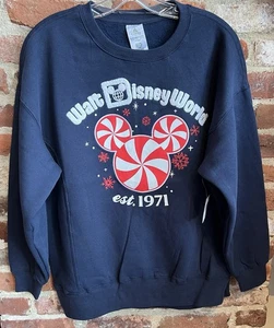 2025 Walt Disney World Mickey Peppermint Christmas Pullover Sweatshirt 3XL NWT - Picture 1 of 5