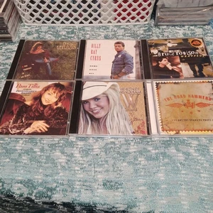 Lot 6 Country Music CDs - Billy Ray Cyrus, Pam Tillis, Road Hammers, More - Foto 1 di 15