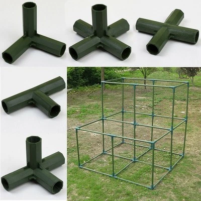 8*Greenhouse Frame Joint Connector 19mm Heavy-Duty Pipe Frame Awning Bracket - Image 1 of 4