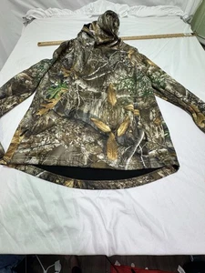 Real Tree Edge Camo Hoodie Mens Size Medium Sweatshirt Hooded Woodland - Picture 1 of 12